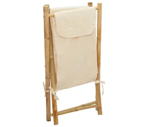 Pesukorv, Kreemjasvalge, 41,5 X 36 X 63,5 cm Bambus