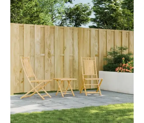 Saliekamie Dārza Krēsli, 2 Gab., 46X66X99 Cm, Bambuss Vidaxl