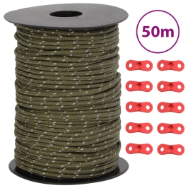 Telts Virve, Atstarojoša, Ar Savilcējiem, 50 M, 3 Mm Vidaxl