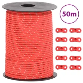 Telts Virve, Atstarojoša, Ar Savilcējiem, 50 M, 3 Mm Vidaxl