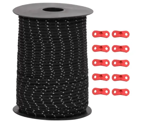 Telts Virve, Atstarojoša, Ar Savilcējiem, 50 M, 3 Mm Vidaxl