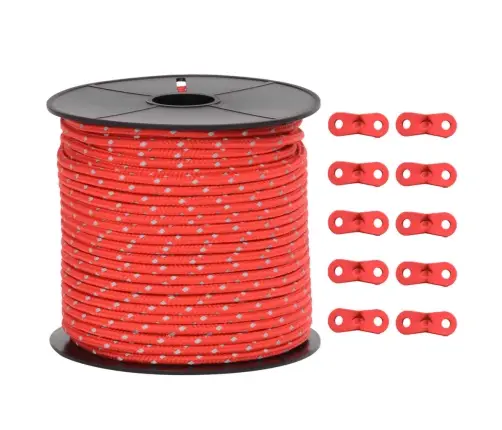 Telgi Nöör Helkuri Ja Kinnitusaasadega, 50 M 4 Mm