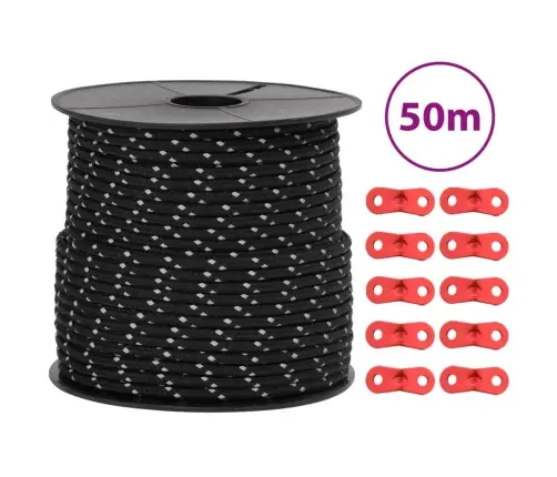 Telgi Nöör Helkuri Ja Kinnitusaasadega, 50 M 4 Mm