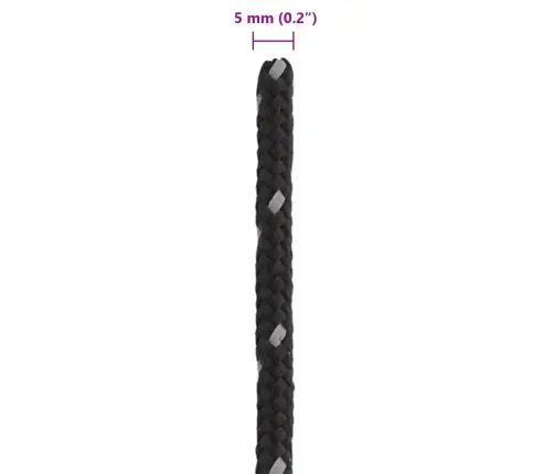Telgi Nöör Helkuri Ja Kinnitusaasadega, 50 M 5 Mm