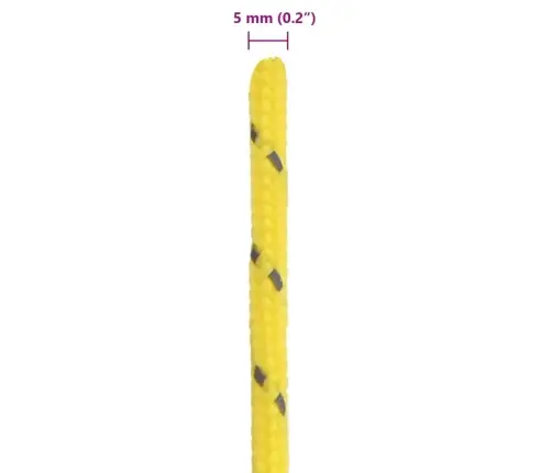 Telgi Nöör Helkuri Ja Kinnitusaasadega, 50 M 5 Mm