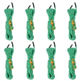 Telgi Nöörid Kinnitusaasadega 8 Tk, Peegeldav, 4 M 4 Mm Telgi Nöörid Kinnitusaasadega 8 Tk, Peegeldav, 4 M 4 Mm