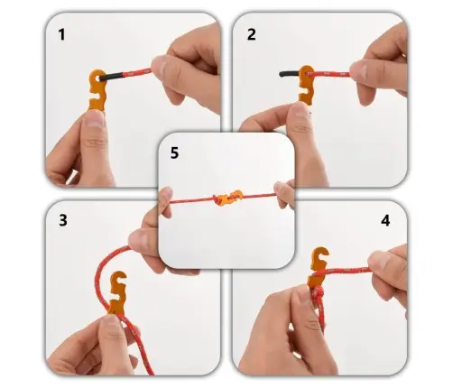 Telts Virve Ar Savilcējiem, Atstarojoša, 8 Gab., 4 M, 4 Mm Vidaxl