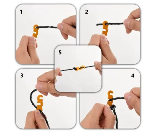 Telts Virve Ar Savilcējiem, Atstarojoša, 8 Gab., 4 M, 4 Mm Vidaxl