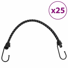 Gumijas Auklas Ar Āķiem, Atstarojošas, 25 Gab., 38 Cm Vidaxl