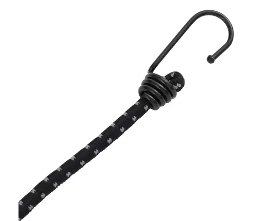 Bungee Virvelės Su Juostelėmis Ir Kabliukais, 10Vnt., 46Cm