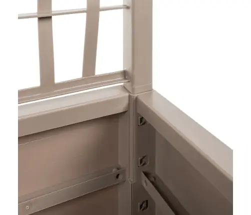 Dārza Puķu Kaste Ar Špaleru, Gaiši Brūna, 80X36X140 Cm, Pp Vidaxl