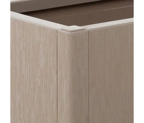 Dārza Puķu Kaste Ar Špaleru, Gaiši Brūna, 80X36X140 Cm, Pp Vidaxl