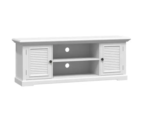 Telerikapp, Valge, 110 X 30 X 41 cm Tehispuit