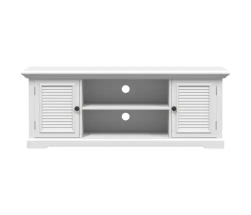 Telerikapp, Valge, 110 X 30 X 41 cm Tehispuit