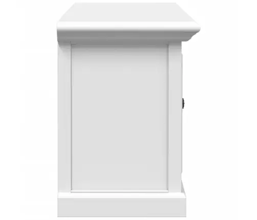 Telerikapp, Valge, 110 X 30 X 41 cm Tehispuit