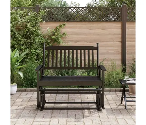 Supamasis Suoliukas, Juodas, 118X70X104,5cm Tuopos Masyvas