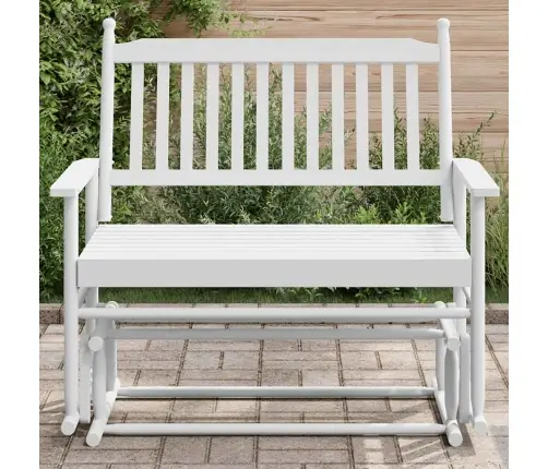 Šūpuļsols, Balts, 118X70X104,5 Cm, Papeles Masīvkoks Vidaxl