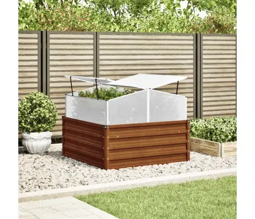 Sodo Vazonas Su Šiltnamiu, Plienas Atsparus Oro Sąlygoms