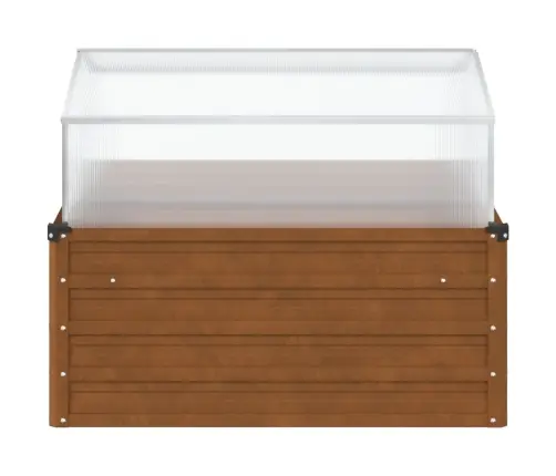 Sodo Vazonas Su Šiltnamiu, Plienas Atsparus Oro Sąlygoms