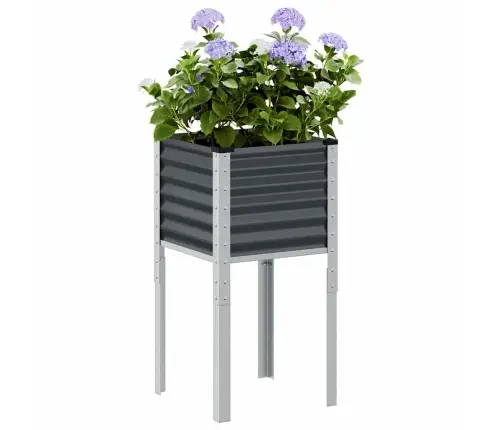 Sodo Vazonas, Antracito Spalvos, 45X45X88cm Plienas