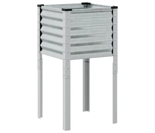 Dārza Puķu Kaste, 45X45X88 Cm, Cinkots Tērauds Vidaxl