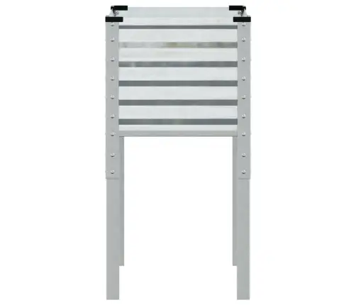 Dārza Puķu Kaste, 45X45X88 Cm, Cinkots Tērauds Vidaxl