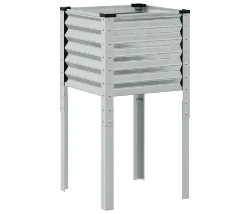 Dārza Puķu Kaste, 45X45X88 Cm, Cinkots Tērauds Vidaxl