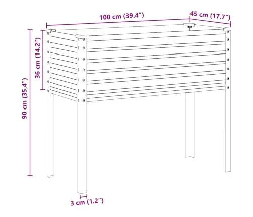 Aia Taimekast, Hall, 100X45X90 cm Teras