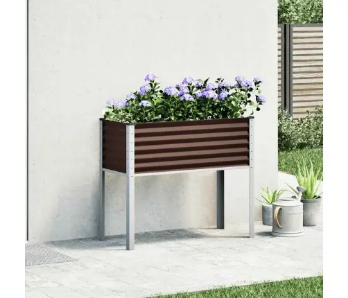 Sodo Vazonas, Rudas, 100X45X90cm Plienas