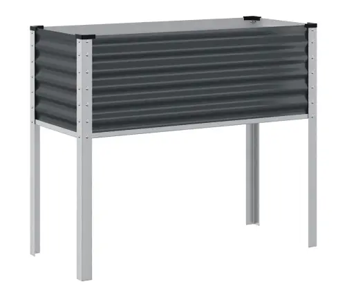 Sodo Vazonas, Antracito Spalvos, 100X45X90cm Plienas