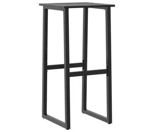 Bāra Krēsli, 2 Gab., Melni, 38X38X80 Cm, Pulverkrāsots Tērauds Vidaxl