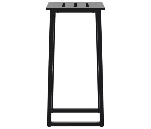 Bāra Krēsli, 2 Gab., Melni, 38X38X80 Cm, Pulverkrāsots Tērauds Vidaxl