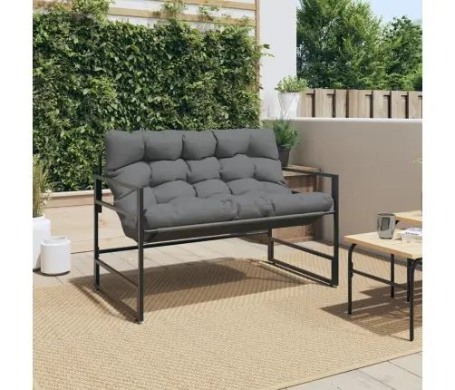 Dārza Sols Ar Matraci, Antracītpelēks, 113 Cm, Tērauds Vidaxl Dārza Sols Ar Matraci, Antracītpelēks, 113 Cm, Tērauds Vidaxl