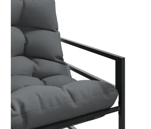 Dārza Sols Ar Matraci, Antracītpelēks, 113 Cm, Tērauds Vidaxl Dārza Sols Ar Matraci, Antracītpelēks, 113 Cm, Tērauds Vidaxl