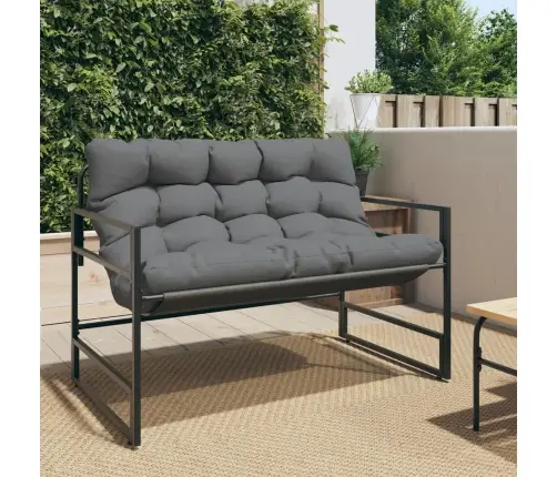 Dārza Sols Ar Matraci, Antracītpelēks, 113 Cm, Tērauds Vidaxl Dārza Sols Ar Matraci, Antracītpelēks, 113 Cm, Tērauds Vidaxl