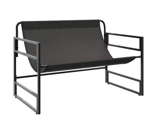 Dārza Sols Ar Matraci, Pelēkbrūns, 113 Cm, Tērauds Vidaxl