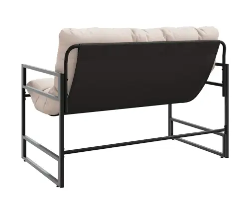 Dārza Sols Ar Matraci, Pelēkbrūns, 113 Cm, Tērauds Vidaxl