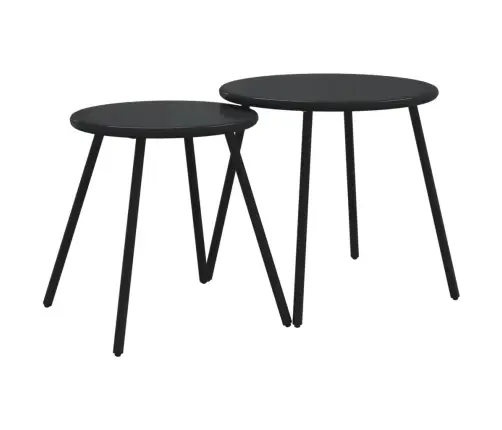 4-Daļīgs Balkona Mēbeļu Komplekts, Matrači, Melns, Tērauds Vidaxl 4-Daļīgs Balkona Mēbeļu Komplekts, Matrači, Melns, Tērauds Vidaxl