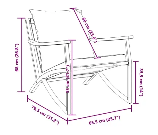 Dārza Krēsli Ar Matračiem, 2 Gab., Melni, Tērauds Vidaxl