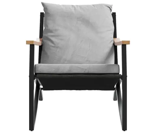 Dārza Krēsli Ar Matračiem, 2 Gab., Melni, Tērauds Vidaxl