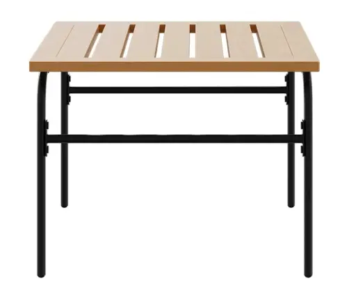 Üksteise Alla Mahtuvad Aia Kohvilauad 2 Tk, Pruun/Must, Teras