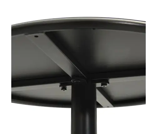 Dārza Galds, Apaļš, Ø60X105 Cm, Melns, Tērauds Vidaxl Dārza Galds, Apaļš, Ø60X105 Cm, Melns, Tērauds Vidaxl