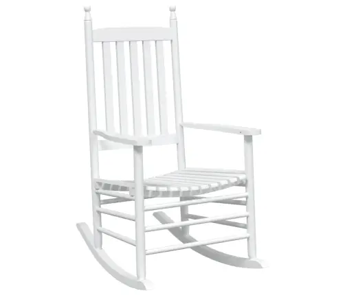 Šūpuļkrēsli Ar Izliektu Sēdekli, 2 Gab., Balti, Egles Masīvkoks Vidaxl