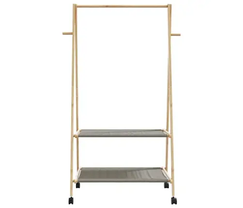 Drabužių Kabykla Su Lentynomis/Ratukais, 96X45,5X155,5Cm