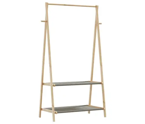 Riiulitega Riidenagi, 96X45,5X150,5 cm Bambus