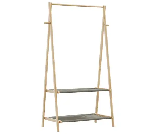 Riiulitega Riidenagi, 96X45,5X150,5 cm Bambus