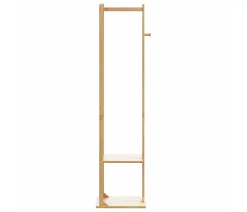 Mēteļu Statīvs Ar Āķiem Un Plauktiem 38,5X30X156 Cm Bambuss Vidaxl