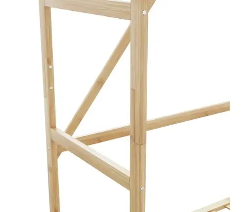 Riiulitega Riidenagi, 80X40X175 cm Bambus