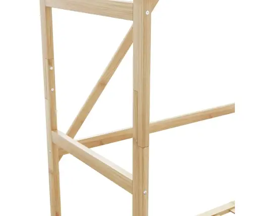 Riiulitega Riidenagi, 110X40X175 cm Bambus