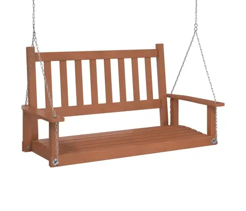 Sodo Sūpynės-Suoliukas Su Metalinėmis Grandinėmis, Rudos, Eglė